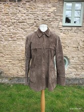 WS Leather Women's Brown 🟤 Suede Jacket Size 14 UK