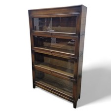Antique Oak Stacking bookcase by Gunn in Globe Wernicke style Barrister cabinet