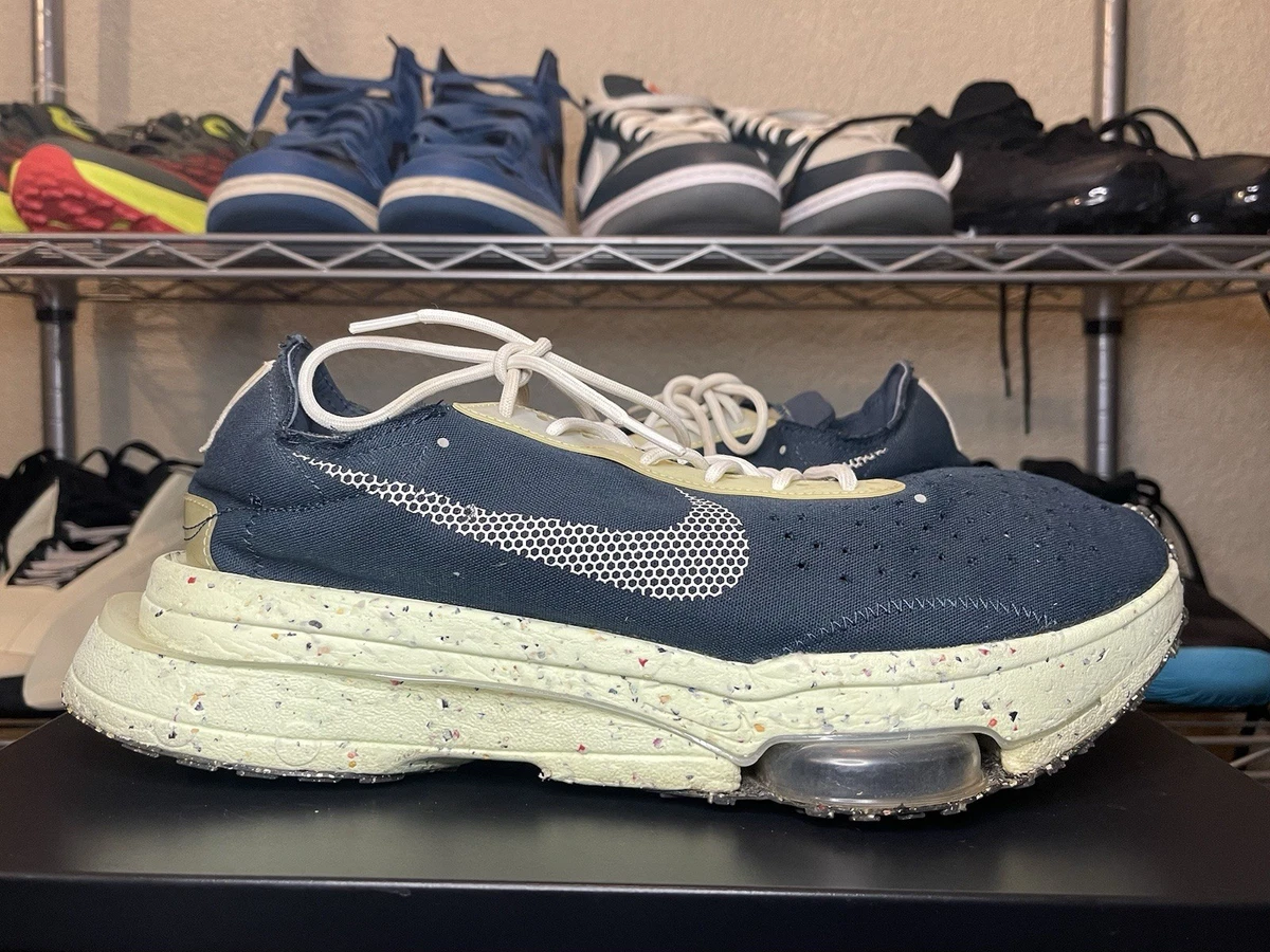 NWB Nike Mens Size 11.5 Air Zoom Type Crater Lime Navy White Shoes DH9628-400 MENS NIKE AIR ZOOM-TYPE CRATER, SIZE 8.5 ARMORY NAVY/WHITE  main image 4