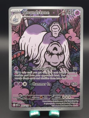 Houndstone 145/132: Mega Evolution Illustration Rare Full Art Holo. NM Pokémon