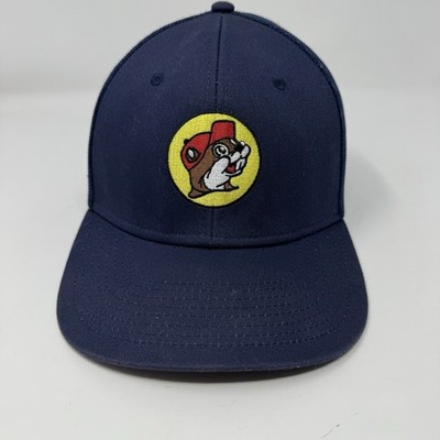 Bucees Hat Beaver Logo Cap Navy Blue Stretch Cotton Flex-fit Fitted Hat