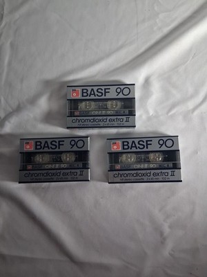 BASF 90 Performance Chromioxid 2 Cassette Tape Lot Of 3 Sealed