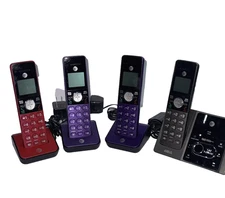 AT&T CL82143 DECT 6.0 Set Four Handset Answering Cordless Phones