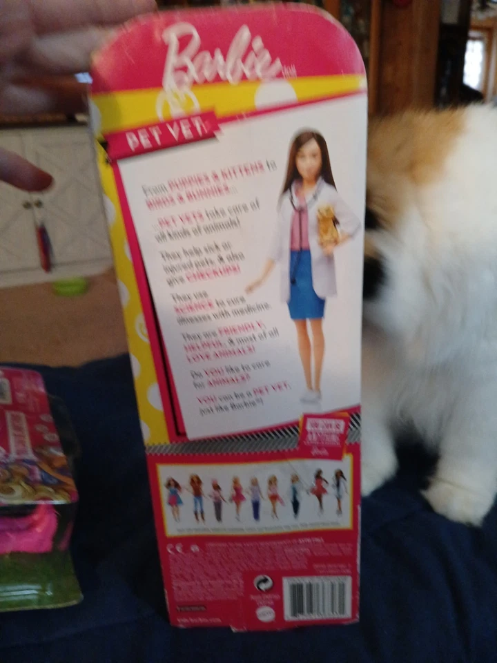 Barbie Mascota Veterinario Muñeca de Carrera con Cachorro Paciente  Foto 2 de 2