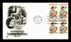 US COVER AMERICAN RED CROSS 100TH ANNIVERSARY FDC BLOCK OF 4 ARTCRAFT