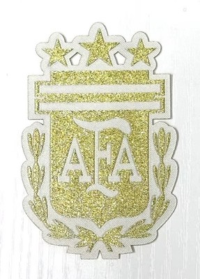 ARGENTINA FOOTBALL ASS'N ULTRA SLIM EMBROIDERED IRON-ON SOCCER/FOOTBALL PATCH