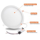 10x 18W LED Recessed Ceiling Panel Light Bulb Round Lighting Fixture Cool White — photo 3