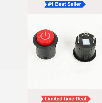 2Pcs 6V 12V Button Start Power Switch for Kids Electric Ride On Car Replacement