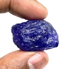 71.35 Cts Certified Natural Tanzanite Rough Rich Blue Huge Pendant Size Gemstone