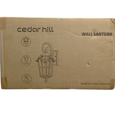 Cedar Hill 20inch Wall Lantern with Photocell (Bulb Included) 800Lumen - Image 1 of 3