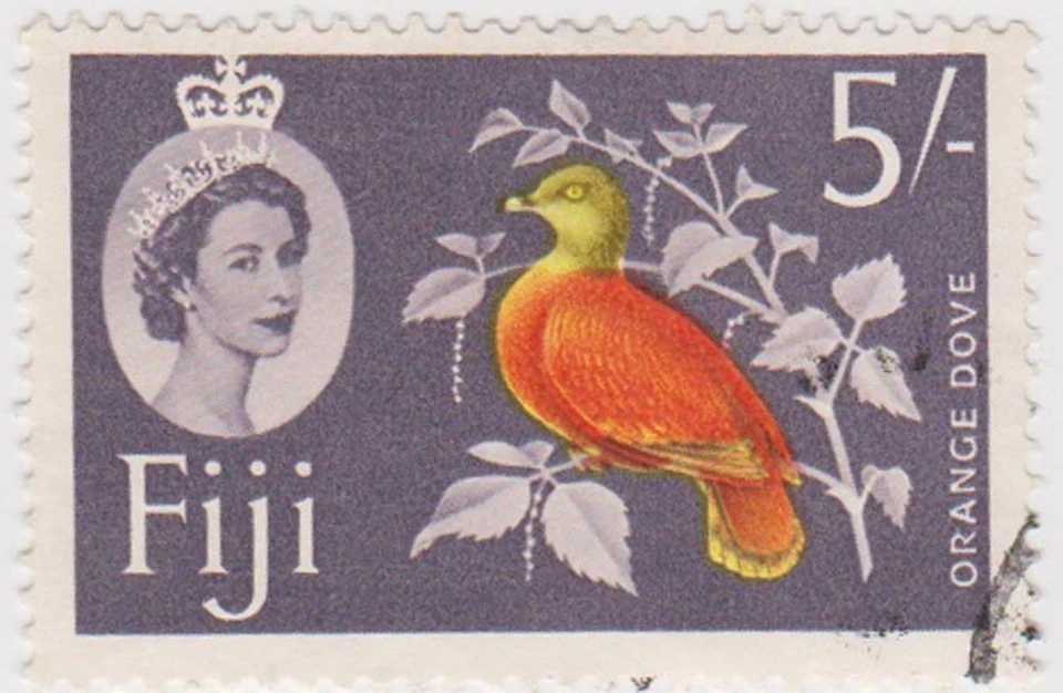 Stamp (F72)Fiji 1963 5/- Multicolour SG323 - Imagen 1 de 1