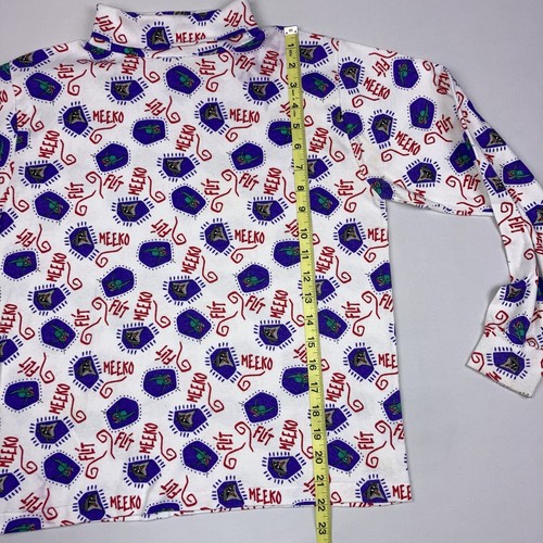 Vtg Pocahontas Shirt Disney All Over Print Youth Size XL Meeko Flit 90s Made USA - Picture 6 of 12