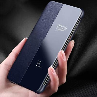 Handy Hülle für Huawei P40 Lite Smart View Flip Cover Tasche Schutzhülle Etui