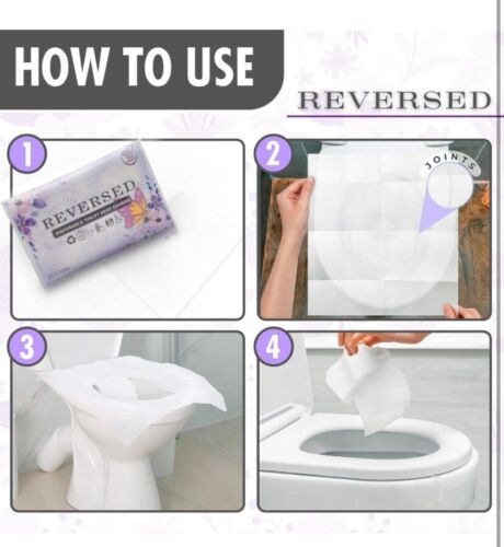 Disposable Toilet Seat Covers (60 Units) - Pocket Size, Flushable, Biodegradable - Picture 5 of 7