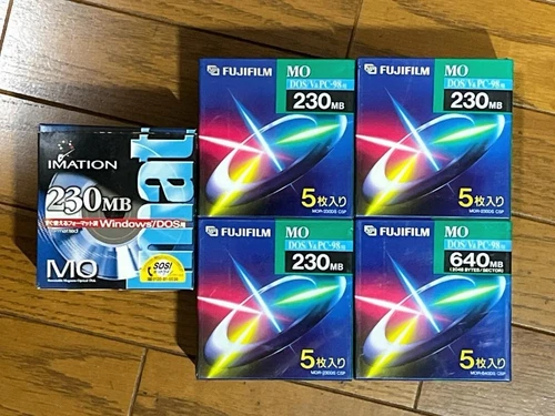 MO Disc Fujifilm Imitation for Data 230MB 3.5 inset of 25 Sealed Japan