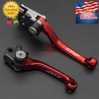 For CRF250R CRF450R 2004 2005 2006 CNC Brake Clutch Levers CRF Logo Pivot Dirt