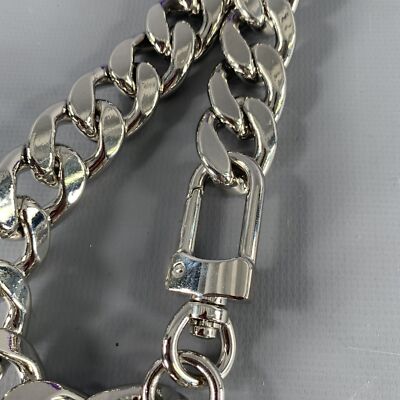 NOIR KEI NINOMIYA FW22 Size S Purple Silver Link Metal