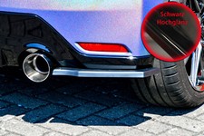 Heckansatz Seitenteile Flaps aus ABS für Toyota Yaris GR Schwarz Glanz