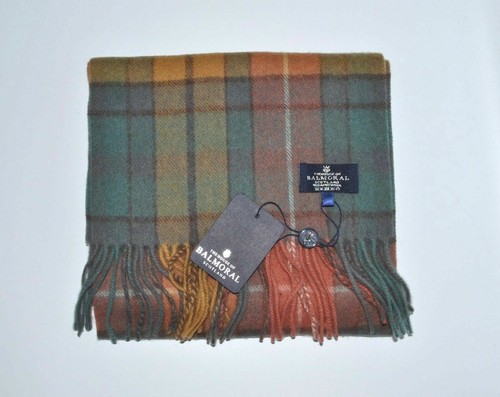 Nueva bufanda de lana de cordero antigua Balmoral Buchanan superior tartán cálido cálido | eBay