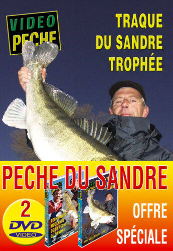 Lot 2 DVD Vidéo Pêche du Sandre - Peche Carnassier - Picture 1 of 5