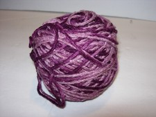 PURPLE MAUVE DESIGNER YARN KNITTING CROCHET weaving CRAFTS FIBER ARTS TASSEL 52G