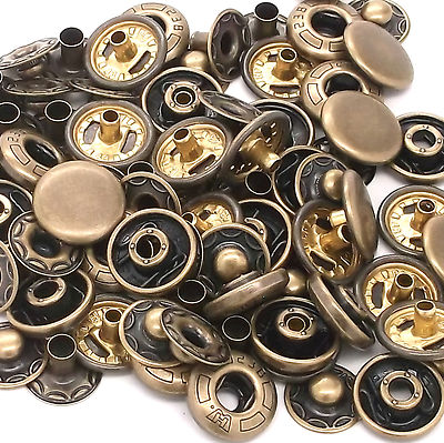 12 mm Spring Snaps Antique Nickel 10 Pack 1248-16