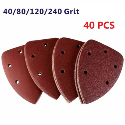 Tzgsonp 100-Pack 5-Inch 8-Hole Assorted Grits Orbital Velcro Sanding