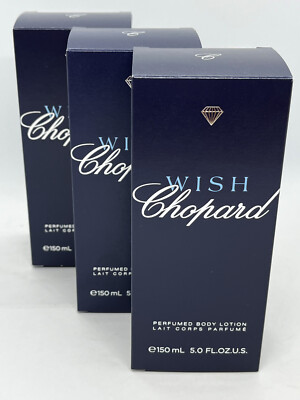 (83,31 /L) Chopard Wish 3 x 150 ml parfümierte Body Lotion Bodylotion BL