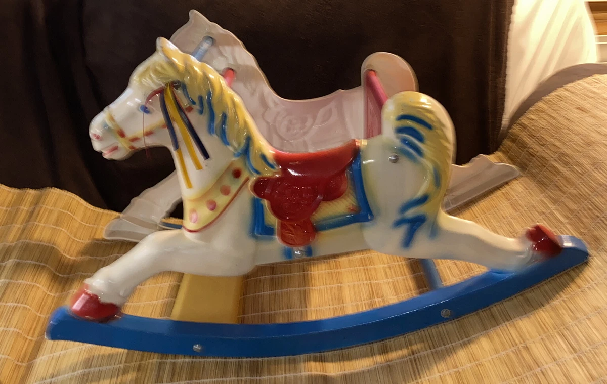 Vintage WONDER SHOO FLY Plastic ROCKING HORSE 1960s