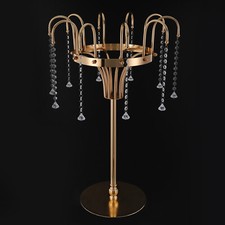 FLOWER STAND,WEDDING FLOWER STAND GOLD LIVING ROOM, BEDROOM, OFFICE GLASS, IRON