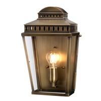 AußEnleuchte Wandlampe Laterne Messing 2 Flammig H 37,5Cm IP44 Veranda Balkon