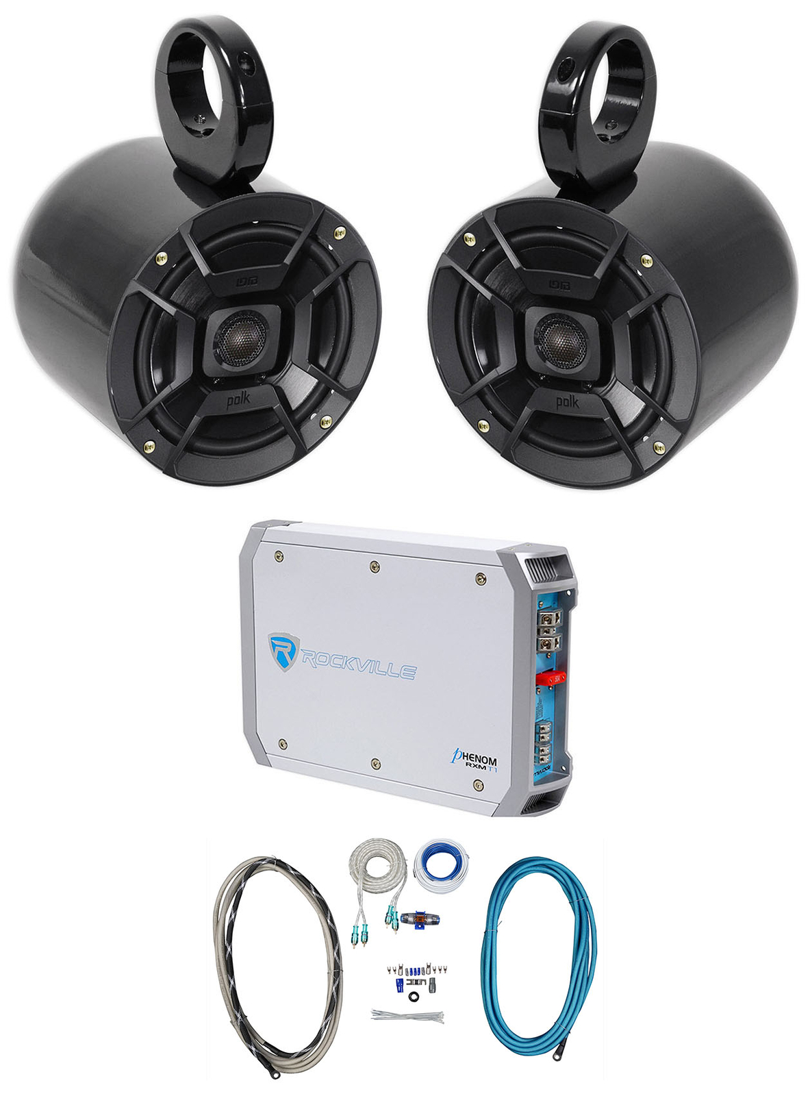 Пара динамиков Polk Audio 65 мощностью 300 Вт для морской вейкбордной вышки Усилитель Комплект усилителей 46590₽