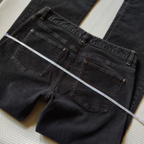 Vintage Ralph Lauren Low Rise Bootcut Pant Womens 6 Grey Corduroy Polo Jeans Y2K - Picture 14 of 17