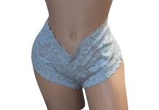 AUDEN Mint Green Silky Sheer Lace Cheeky Nylon Panties Women  s L