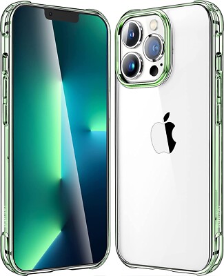Mkeke iPhone 13 Pro Case - Anti-Yellow, Shockproof, Bumper, Slim Fit - Green