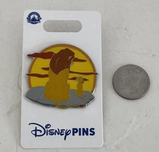DISNEY PARKS PIN KING MUFASA & SIMBA THE LION KING NEW ON CARD