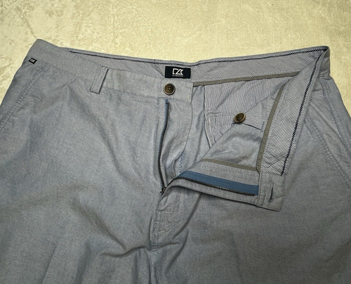 Cutter & Buck Shorts Big & Tall 42T Light Blue Casual Cotton Shorts Golf - Picture 4 of 10