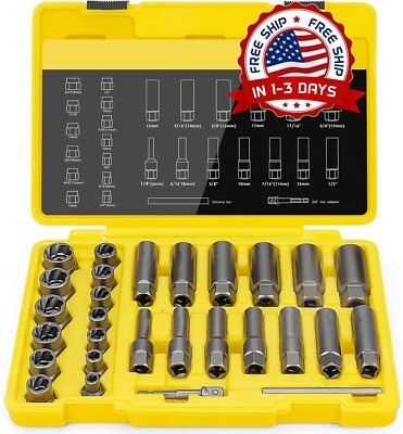 Dado extractor de bujías de 3/8'', material de primera calidad y grabado láser US