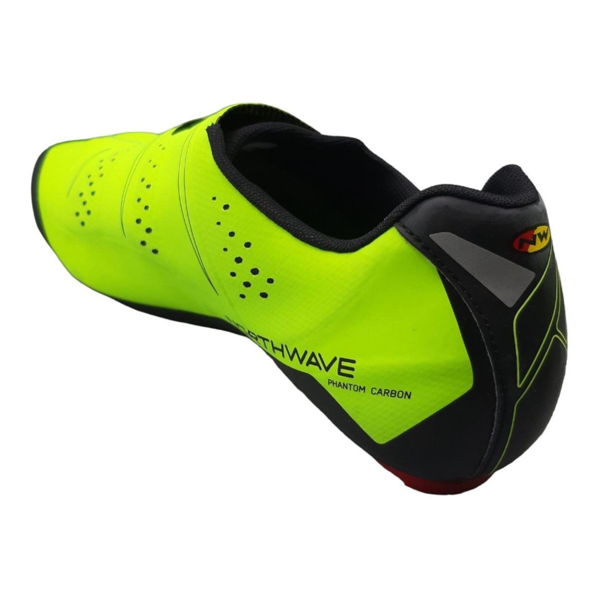 NORTHWAVE Phantom CARBON Rennrad Schuhe SPD SPD-SL Größe 42 Schwarz Gelb Fluo