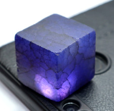 Natural Sapphire Blue Rough Cube Cut Huge Size 195 Ct CERTIFIED Loose Gemstone
