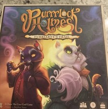 Purrrlock Holmes Furriarty's Trail Chase the Case Board Game (VG)-