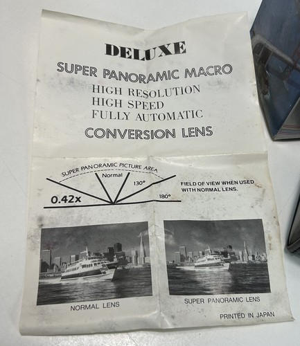 Made In Japan Lens Deluxe Super Wide Angle AF Lens With Macro 0.42x - Picture 8 of 12