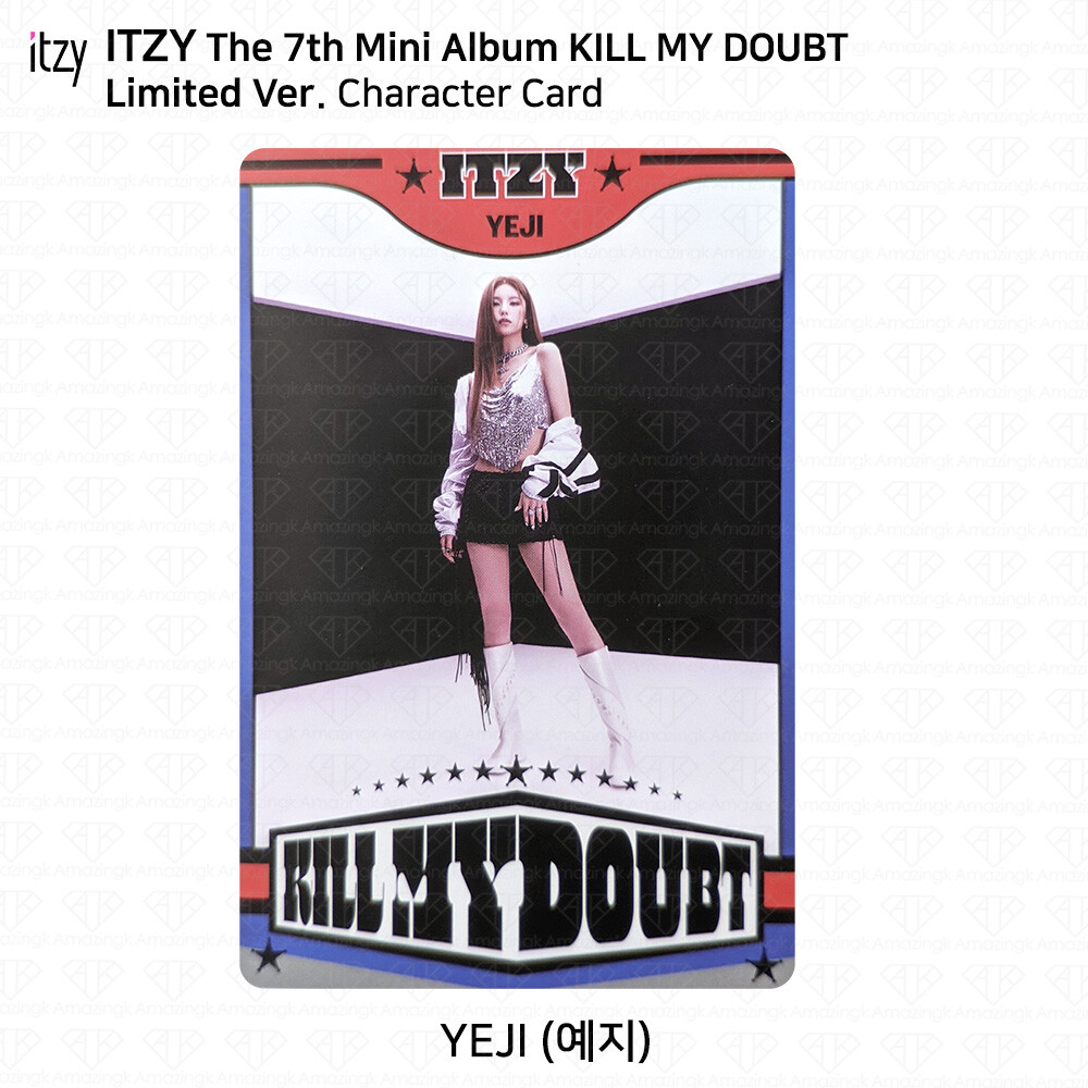 ITZY KILL MY DOUBT Official Limited Ver Photocard Character Card