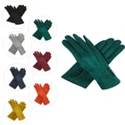 Women Ladies Fashion Gloves Winter Velvet Gloves Featuring ButtonTouch Screen