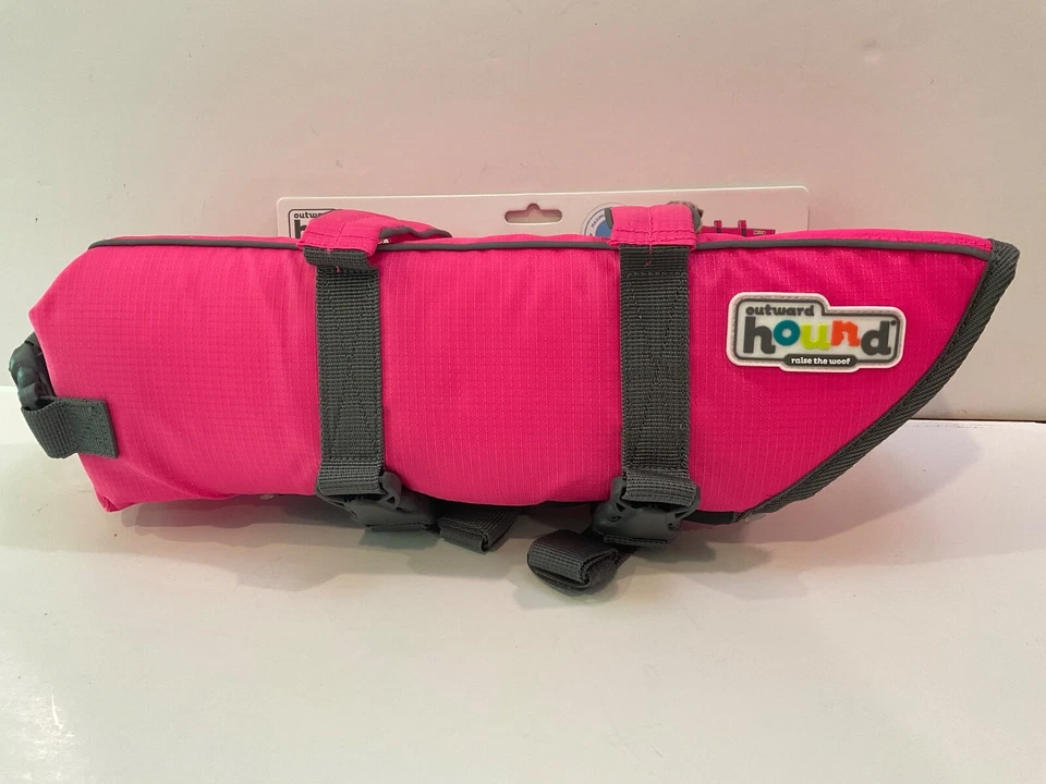 Outward Hound Dog Granby Splash Life Jacket Vest Pink Medium - Image 3 of 4