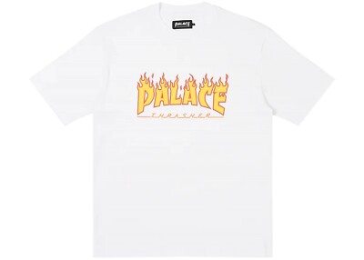 Brand New Palace x Thrasher T-shirt Tee - White - Size Medium - SS24