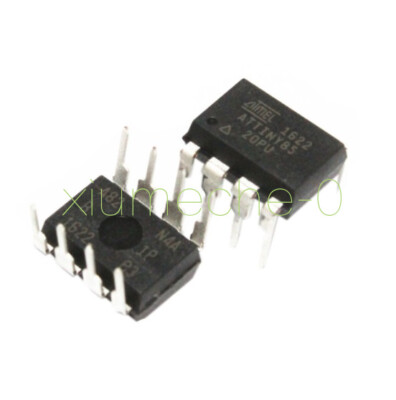 ATTINY85-20PU IC MCU 8BIT 8KB FLASH 8DIP NEW