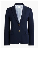 J.Crew 198 Womens Two Button Blazer Navy Size 2 BP095