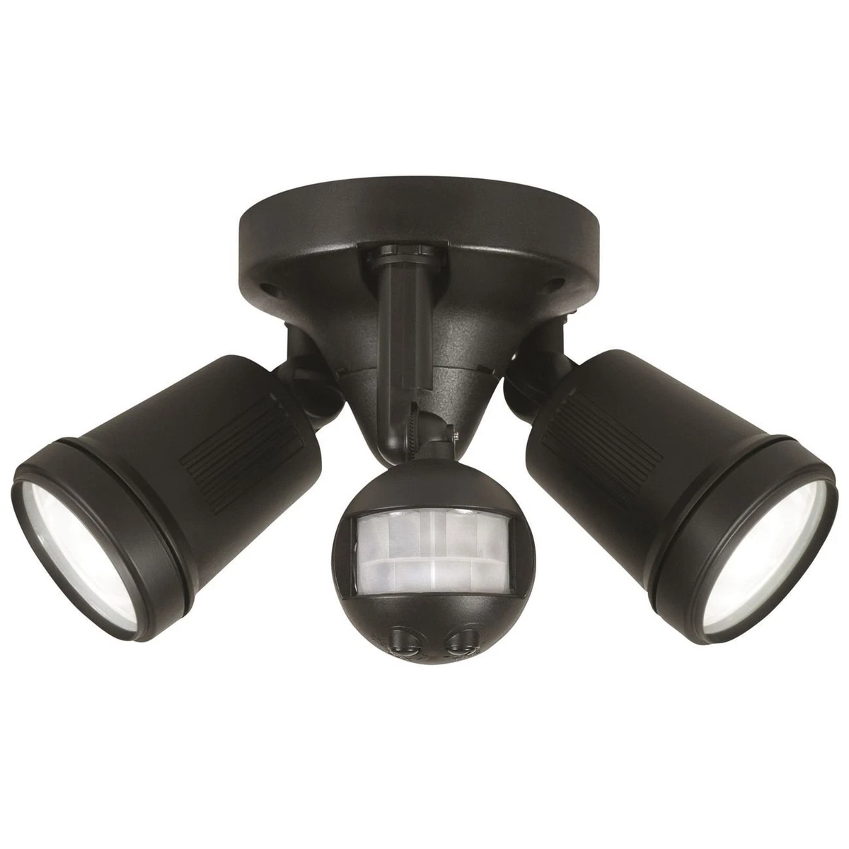 Brilliant 22w black diy led raptor twin security sensor light deals