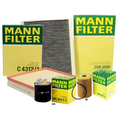 Mann Oil Air Carbon Cabin Fuel Filter Service Kit For MB W906 Sprinter 2500 3500